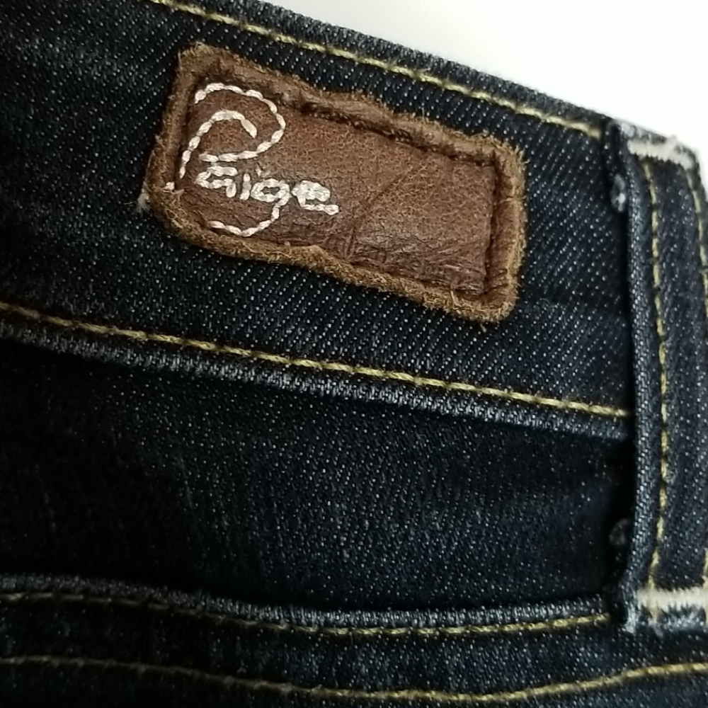 Paige Premium Long Bermuda Jean Shorts Size 25 - Picture 5 of 9
